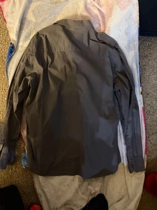 Helix X-Large Olive Green Long Sleeve Button-Up Shirt With Front Pockets - Picture 1 of 4