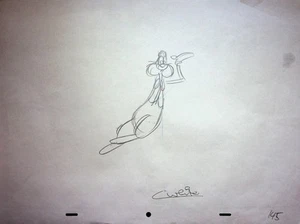 Who Framed Roger Rabbit 1988 Production Signed Colin Hand-Drawn Pencil #WC - Picture 1 of 2