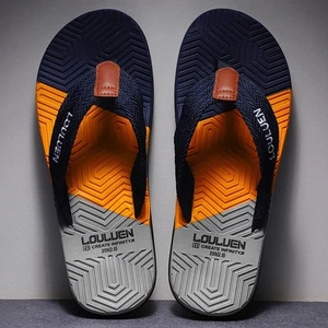 High Quality Hot Sale Men Flip Flops Summer Beach Flip Flops Men Fashion Breatha - Picture 1 of 11
