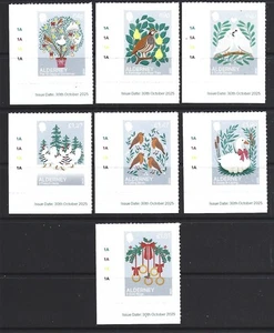 ALDERNEY 2025 12 DAYS OF CHRISTMAS SET OF 7 UNMOUNTED MNH - Picture 1 of 1