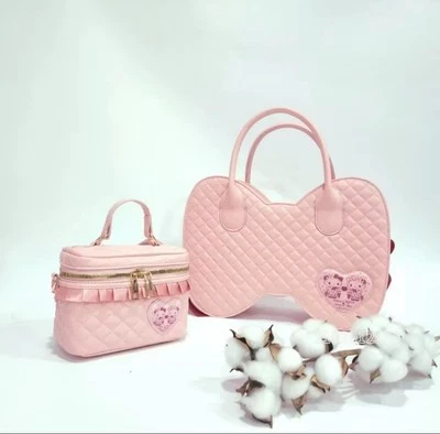 Hello Kitty x Dolly Mix Kawaii Lolita Pink Bow Laced Ribbon Purse &Crossbody Bag - Image 1 of 4