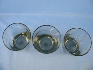 Bicchieri da bere Libbey fondo pesante ambra topazio fumè 4 pezzi/8 oz bicchieri corti - Foto 1 di 9
