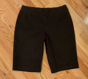 Women’s Chico’s So Slimming Bermuda Shorts Black Size 0.5 Excellent LN Condition - Picture 1 of 7