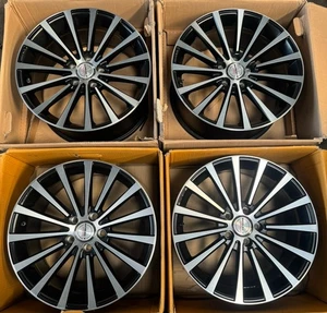 4x Borbet BLX 8,5x 18 pulgadas 5x112 ET 45 pulido Audi Seat Skoda VW BMW Mercedes - Imagen 1 de 19