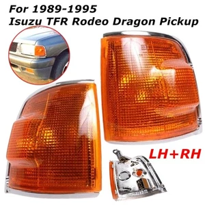 Pair Side Corner Front Lamp Light Orange For 1989-1995 Isuzu TFR Rodeo Dragon Pi - Bild 1 von 8