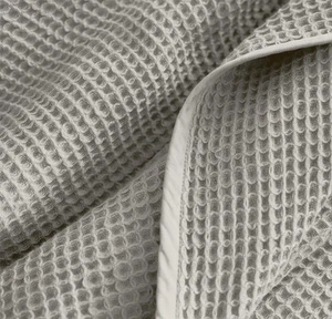 Boll & Branch Waffle Knit Cotton Bed Blanket Pewter Gray King NWT - Picture 1 of 8