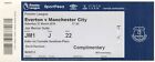 Ticket - Everton v Manchester City 31.03.18