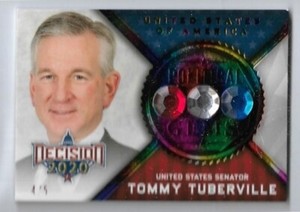 RARE 2020 DECISION RAINBOW AUBURN COACH TOMMY TUBERVILLE "GEMS" CARD #PG-74 ~ /5