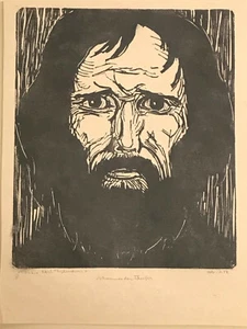 Karl Thylmann, Holzschitt, Johannes der Täufer - Bild 1 von 1