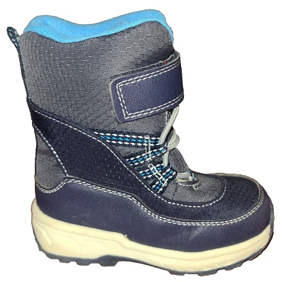 Botas de Nieve Talla 8 Carter's Niños Cálidas Negras Invierno Foto 1 de 4