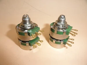   CLAROSTAT DUAL 500K POTENTIOMETER LINEAR TAPER (2 STCK) - Bild 1 von 9