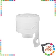 Tappi in plastica con fascetta a strappo laterale 100 pz bottiglie vino spumante
