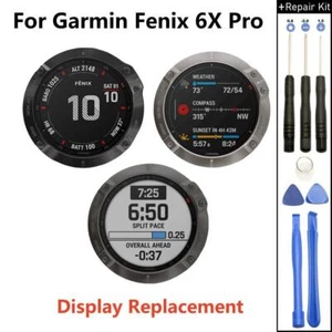 Ekran do Garmin Fenix 6X Pro GPS Zegarek sportowy Wyświetlacz LCD Szkło Wymiana NOWY - Zdjęcie 1 z 7