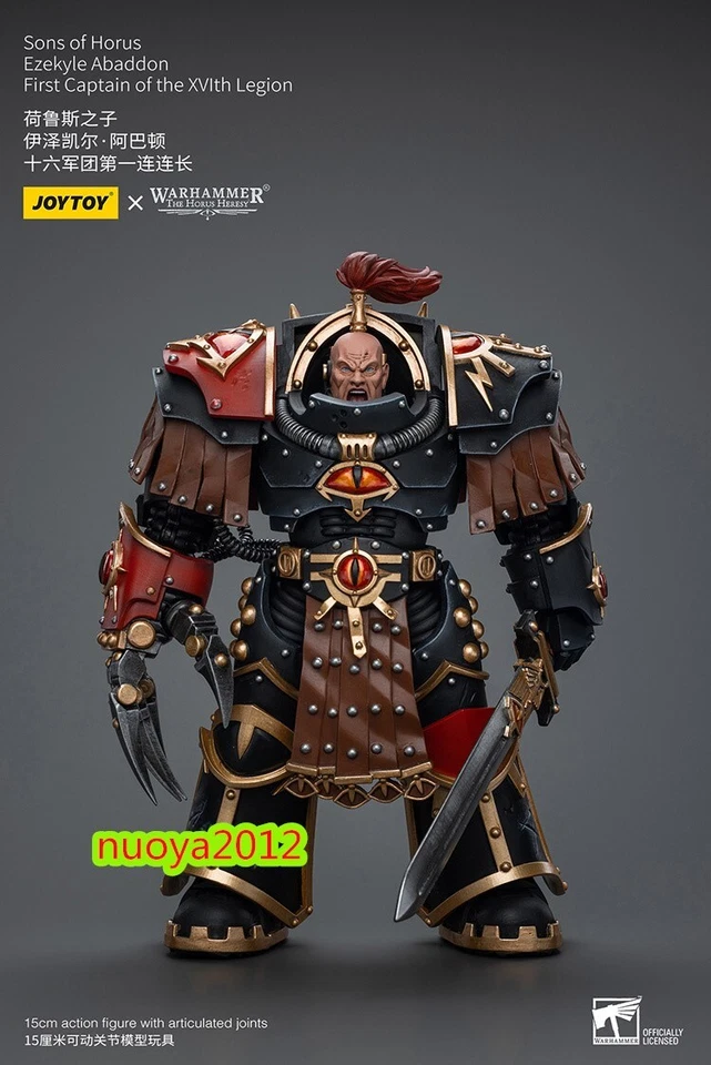 JOYTOY JT9770 1:18 Ezekyle Abaddon Primer Capitán de la XVlta Legión Figura Cuerpo Foto 1 de 4