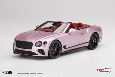 BENTLEY CONTINENTAL GT CONVERTIBLE PASSION PINK - TOPSPEED TS0289 1/18 - Image 1 of 3