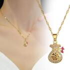 Exquisite Lucky Bag Necklace Pendant Jewelry Elegant Necklace and Immortal B6I5