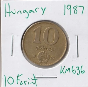 Moneda Hungría 10 florines 1987 KM636 - Imagen 1 de 2