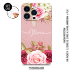Personalised Phone Case Custom Name Silicone Cover For Iphone 14 13 12 11 Xr Xs