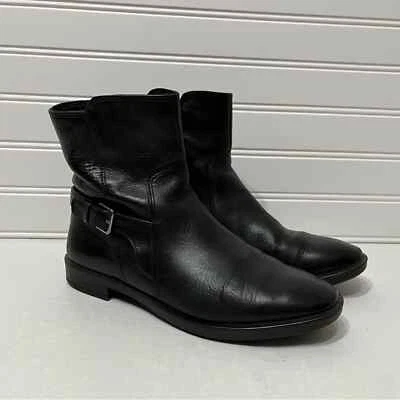 Ecco Black Leather Ankle Youth Boots Size 4 - Image 1 of 4
