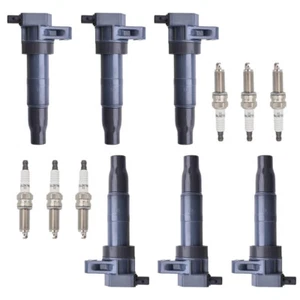 6X Ignition Coils + 6X Iridium Spark Plugs for 2012-2017 Kia Sedona Hyundai 3.3L - Picture 1 of 6