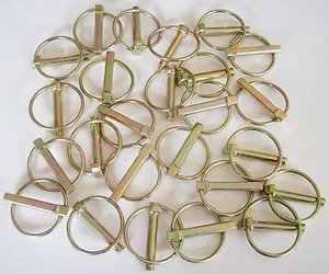 100 GOLIATH INDUSTRIAL 5/16" LYNCH LINCH PIN 3 POINT HITCH CLIPS TRACTOR LP516 - Picture 1 of 2
