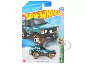 LAND ROVER RANGE ROVER KLASSISCH BLAU DRUCKGUSS MODELLAUTO VON HEISSRÄDERN HHF26 - Bild 1 von 1