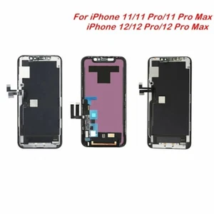 New For iPhone 11 12 Pro Max OLED LCD Display Touch Screen Digitizer Replacement - Picture 1 of 37