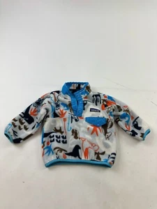 Patagonia Jacket Baby 6-12M All Over Print Lightweight Synchilla Snap-T Pullover - Picture 1 of 9