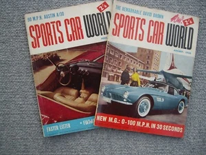 Sports Car World June & august 1958 motor race vintage magazine - Picture 1 of 5