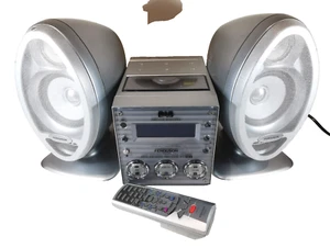 Ferguson FRG-400 DAB CD Micro Hifi system DAB Silver with Remote Control - Picture 1 of 17