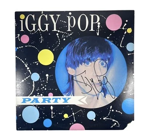 Iggy Pop signed Autogramm Party Vinyl Album - Bild 1 von 5