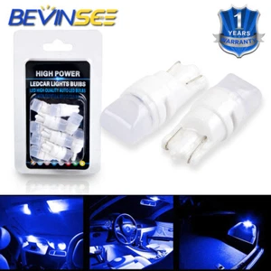 10x T10 Blue LED Bulbs Car Interior Decor Door Dome Dashboard Light DRL 192 168 - Picture 1 of 9