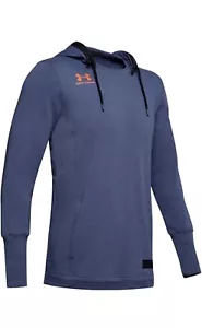UNDER ARMOUR Men's UA Accelerate Off-Pitch Hoodie Size Large Blue Ink/Beta - Picture 1 of 3