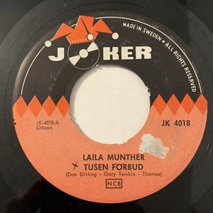 Laila Munther Tusen Förbud Den Enda Låt Vi Kan Vinyl 7 Inch Single Joker Sweden - Picture 1 of 4