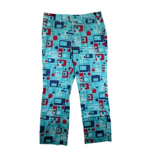 Loudmouth Golf Pants Geometric Print Golf Funky Colorful Men 32x30 Fits 32x28.5 - Picture 1 of 11