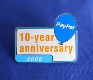 ebay Live 2008 Chicago Paypal 10 Year Anniversary Lapel Hat Pin - Picture 1 of 3
