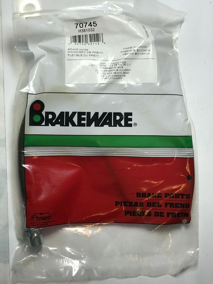 Brake Hydraulic Hose-4WD Front Left AUTOZONE/ BRAKEWARE-DORMAN 70745 - Image 1 of 3