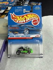 Hot Wheels 1998 First Edition Go Kart #651 grün 21 von 40 Autos Neu in OVP Mattel - Bild 1 von 3