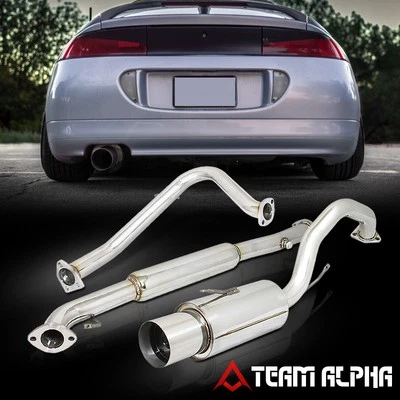 Se adapta a 1995-1999 Eclipse/Talon 2,0 L NA 2G [SILENCIADOR DE PUNTA DE 4,5"] SS Escape Catback Foto 1 de 4