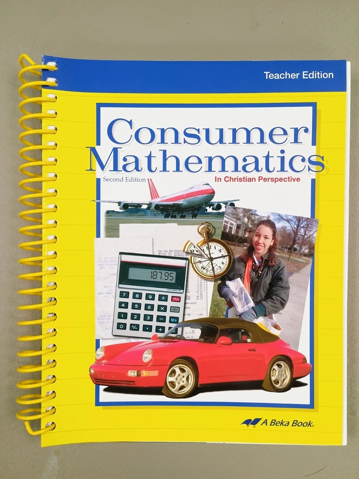Abeka Consumer Mathematics In Christian Perspective 2nd Edition Teacher Ed ab2 - Image 1 of 1