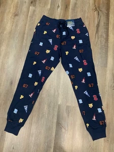 Polo Ralph Lauren Royal Pep Rally Print Baumwolle Strick Schlaf Jogginghose Herren M - Bild 1 von 8