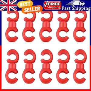 Cable de engranaje de freno de bicicleta 10 piezas clips estilo S gancho de línea guía de manguera (rojo). - Imagen 1 de 4