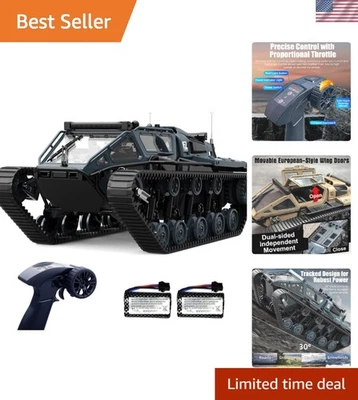 Ultimate 1:12 Scale RC Military Crawler – Dual Batteries, 4WD & Openable Doors - Image 1 of 4