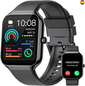 Reloj Inteligente Hombre Mujer, 1.96"Pantalla Táctil Smartwatch con Llamada  - Imagen 1 de 8