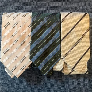 Lote de 3 corbatas - 2 corbatas de seda Alfred Dunhill hechas en Italia - Imagen 1 de 23