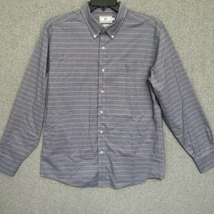 Southern Tide Trim Fit Hemd XL blau rosa Streifen Langarm Knopfleiste adrett - Bild 1 von 11