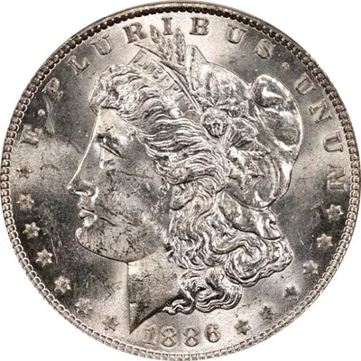 1886-P Morgan Dollar, Unc/BU, You Grade, #02 - Image 1 of 2