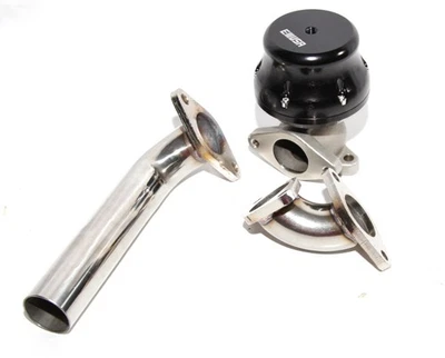 Azul 35/38MM ADJ. Puerta de descarga externa Turbo + tubo de descarga + adaptador de entrada de codo Foto 1 de 4