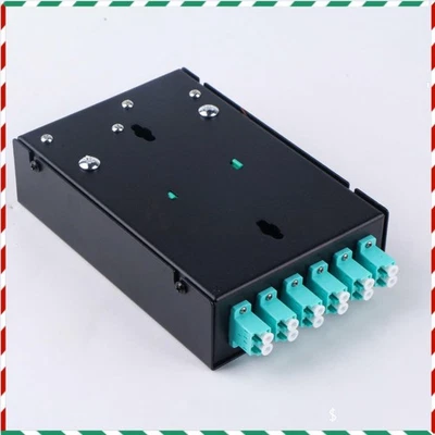 LC MM OM3 Adapter Pigtail 6 Ports Patch Panel Fiber Optic Terminal Box:12 Core  - Image 1 of 4