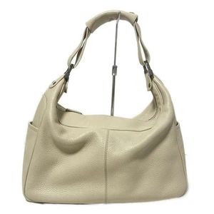 Auth TOD'S - Cream Leather Shoulder Bag - Picture 1 of 8